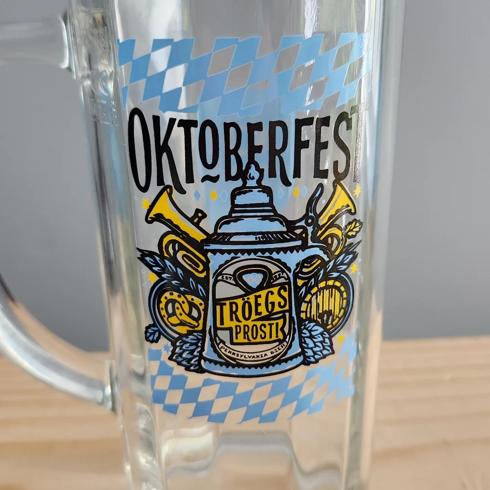 Troegs Oktoberfest Glass Beer Mug Stein